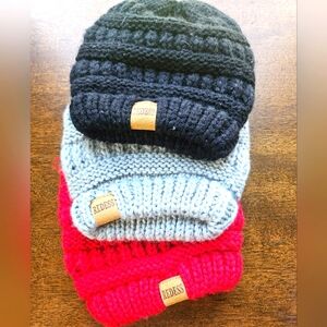 Toddlers winter hats-set of three